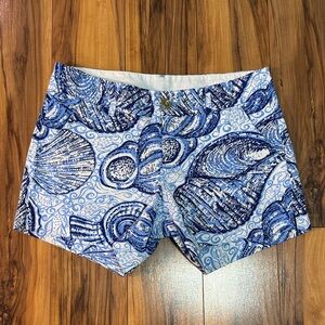 Lily Pulitzer Blue Seashell Print Women’s Shorts